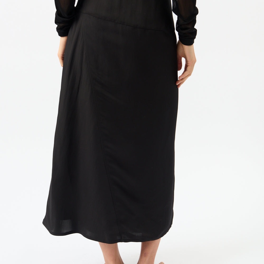 Jil Sander Black Midi Skirt with Zipper Detail US 4 - Picture 3 of 9